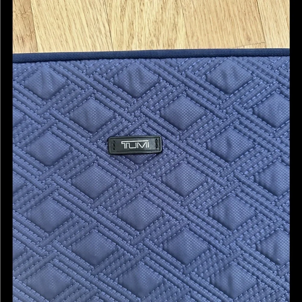 Tumi Blue Quilted Laptop Bag New